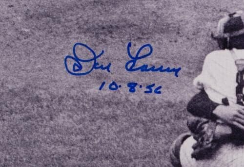 Снимка Фанатици Идеална игра Ню Йорк Янкис 11х14 с автограф на Дон Ларсен в рамка Снимки на MLB с автограф