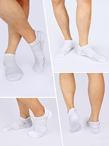 GENIJALAC 6 Чифта мъжки Чорапи до Глезена на крака, Максимално Меки Спортни Чорапи, Удобни Чорапи За Джогинг, Абсорбиращи Влагата Чорапи с дълбоко деколте