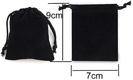 lasenersm 12 Броя 2,75 x 3,54 (7x9 cm) Малки Чанти от Нежната Тъкан За Бижута С Завязками Кадифени Торбички