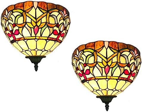 Стенни Аплици във викториански стил от Витражного Стъкло в стил Тифани