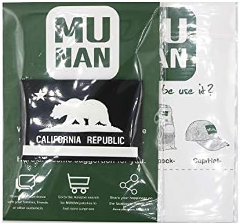 Нашивка MUNAN - Флаг на щата Калифорния, Тактическа нашивка от PVC, Иконата на Флага на щата Калифорния, Пришитый
