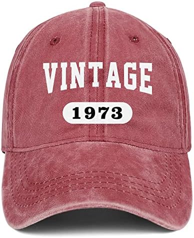 Подаръци за 50-ия рожден Ден за Мъже И Жени 1973 Шапки Реколта 50-Годишна бейзболна шапка С Бродерия