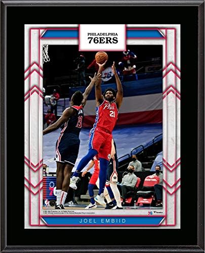 Плака играч Джоэла Эмбиида Филаделфия сиксерс с размер 10,5 х 13 см в Сублимированном формата - плакети и колажи