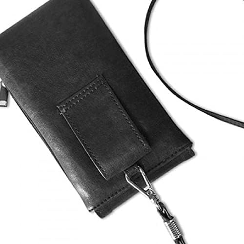 Бял премазан от Дърво Орига Телефон в Чантата си Портфейл Окачен Мобилен Калъф Черен Джоба
