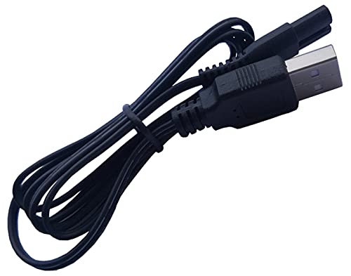 Ярък 2Pin USB-кабел за зареждане, Съвместим с VIKICON TS7800, Електрическа Машинка за на окосмяването по тялото и Бръснач, Топката Фризьор и Мъжки Тример за Слабините, Водоуст