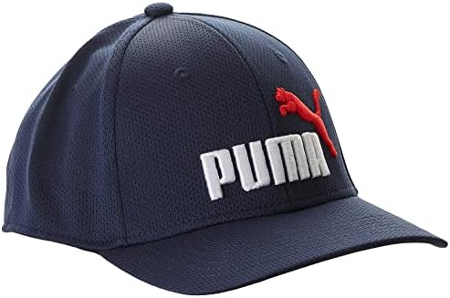 Бейзболна Шапка на шофьор на камион с Однотонным Бродирани Логото на PUMA, Голяма Синя