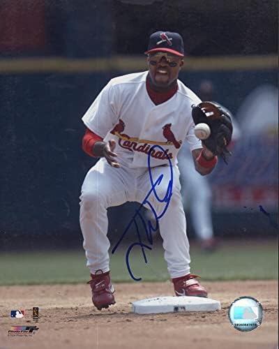 Тони Уомак Сейнт Луис Кардиналс е Подписал Снимка с размер 8x10 с автограф W / Coa - Снимки на MLB с автограф