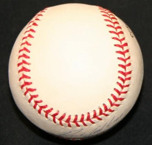 Ричи Эшберн Подписа ONL Baseball с Автограф w / HOF Phillies PSA /DNA AL87570 - Бейзболни топки с автографи