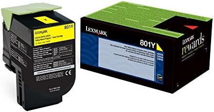 Тонер за програмата за връщане на Lexmark 80C10Y0 Жълт цвят
