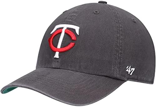 Приталенная шапка Алтернатива в франчайз цвят MLB Team '47, Мъжки за възрастни (Minnesota Twins Графитовая,