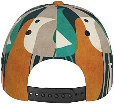 Бейзболна шапка с Тропически Цветя и Измит камък на Дзен, Регулируем Саржевая в насипно Състояние с нисък профил