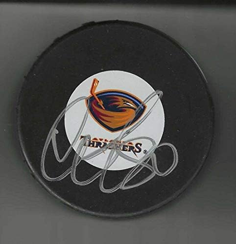 Николай Lidiya подписа шайбата Атланта Трэшерс - за Миене на НХЛ с автограф