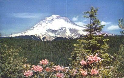 Пощенска картичка на Планината Худ, щата Орегон