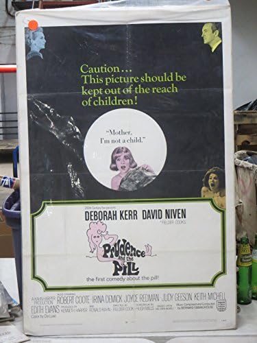 Предпазливост и таблетка (1968) Театрален Плакат на филм на един Лист 27x41 Дейвид Нивен, Джуди Гисон