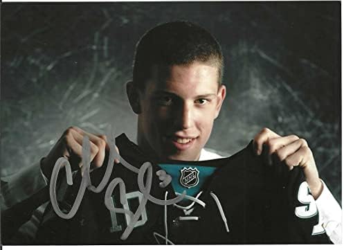 Чарли Койл подписа договор с Сан Хосе Шаркс на драфте 5х7 Снимка #5 От Бостън Бруинс Предсрочно - Снимки на НХЛ с автограф