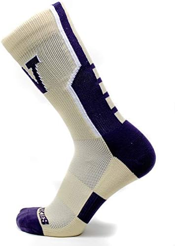 Спортни чорапи Donegal Bay NCAA Washington Huskies, Златни, Един размер
