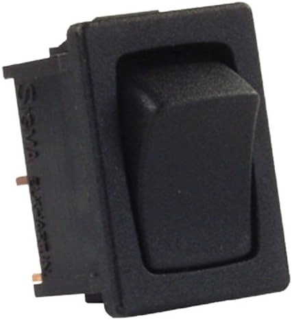 JR Products 12811-5 Черен Мини превключвател миг включване/изключване 12V