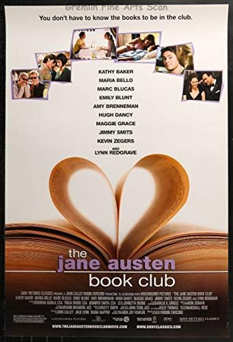 Театрален плакат на филма КНИЖНИЯ КЛУБ на Джейн Остин 2007, режисиран от Робин Свикорда, с участието на Кати Бейкър, Емили Блънт, Мария Bello, Ейми Бреннеман и Джими Смит?