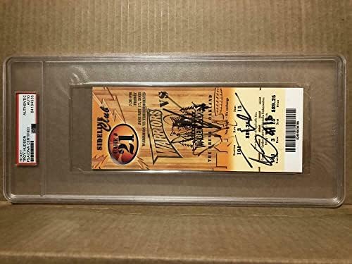Троя Хъдсън Подписа Автограф Autograph Auto PSA PSA / DNA Баскетболен билет NBA - Снимки на NBA с автограф