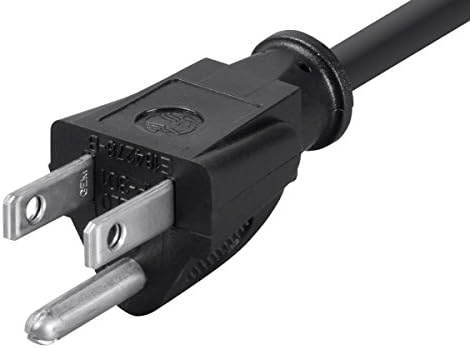 Удължителен кабел за захранване eDragon, Черен, SJT, 14 AWG, 3 Проводник, 15 Ампера, 25 Фута