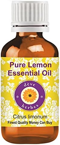 Етерично масло чист лимон Deve Herbes (Citrus limonum) от Натурален Лечебен Сорт Парна Дестилиран 10 мл (0,33