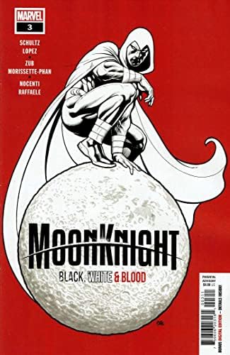 Лунен рицар: черно, бяло и кръвта на 3 VF / NM; Комиксите на Marvel | Франк Чо