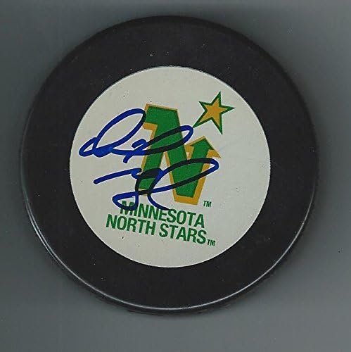 Дирк ГРЕЪМ подписа шайбата МИНЕСОТА НОРТ СТАРС - за Миене на НХЛ с автограф