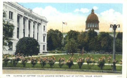 Пощенска картичка от Салема, щата Орегон