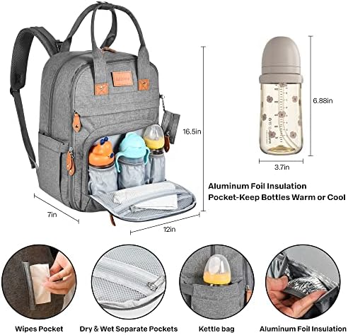 Чанта за памперси, Пътен раница за жени, одобрен авиокомпания чанта за памперси, детска чанта с Голям капацитет,