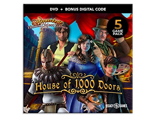 Legacy Games Невероятна игра в жанра на търсенето на предмети за PC: Къща 1000 врати (комплект от 5 мача) - DVD за КОМПЮТЪР с цифрови кодове за изтегляне