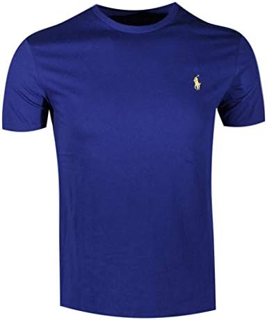 Мъжки t-shirt Polo Ralph Lauren с кръгло деколте (среден размер, кралско синьо (Жълто пони))