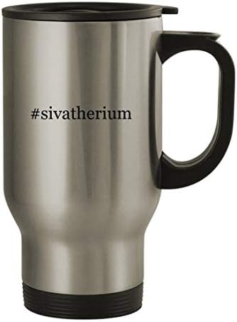 Подарък дрънкулки sivatherium - Пътна Чаша от Неръждаема Стомана с тегло 14 грама, Сребрист