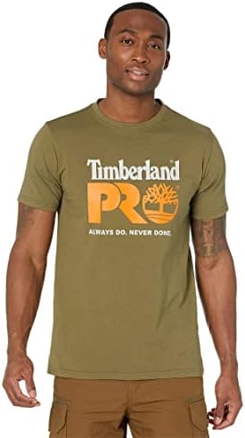 Мъжки Памучен Тениска с логото на Timberland PRO на Гърдите с къс ръкав