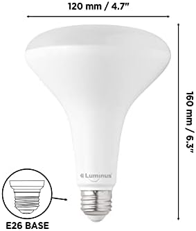 Светлинен PLYC5732 BR40-17W (100 W) 1400 Лумена Топло Бяла Led лампа с регулируема яркост от 2700 До - 6 бр.,