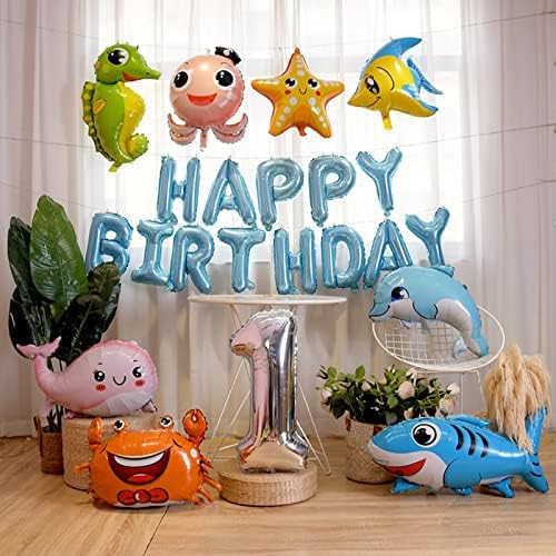 Балони с морски животни, Подводни Топки, Рибни топки, Аксесоари за Парти в чест на рождения Ден, Украса за Парти