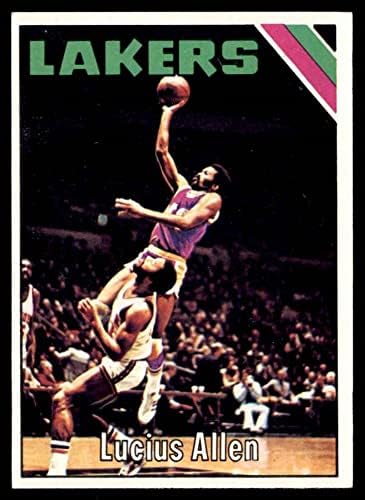 1975 Topps 52 Люциус Алън Лос Анджелис Лейкърс (баскетболно карта), БИВШ играч на Лейкърс в калифорнийския