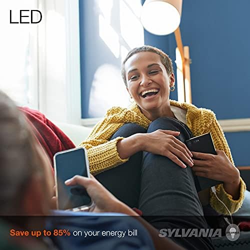 Крушка ECO SYLVANIA LED A19, което е равно на 60 W, Ефективността 9 W, 7 години, 750 лумена, без регулиране