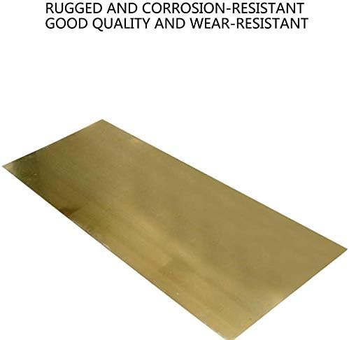 Суровини от латунного лист YIWANGO за обработка на метали, Лист чиста мед 3x100x100 мм (Размер: 3x100x100 мм)