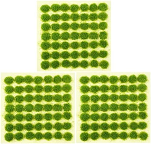 Статичен Сноп Трева, Изкуствена Трева OrgMemory, (147шт, 3 мм), Самоклеящийся Китка от Горски билки (Трева Зелена