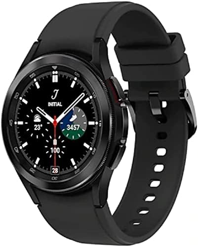 Класически умен часовник Samsung Galaxy Watch 4 42 мм и с допълнителна каишка в комплект, монитор сън, черни