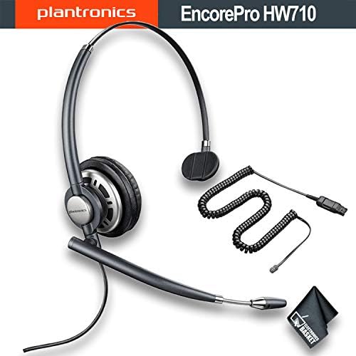 Монофоническая слушалка Plantronics EncorePro HW710 с микрофон с шумопотискане (78712-101) Незаменим комплект