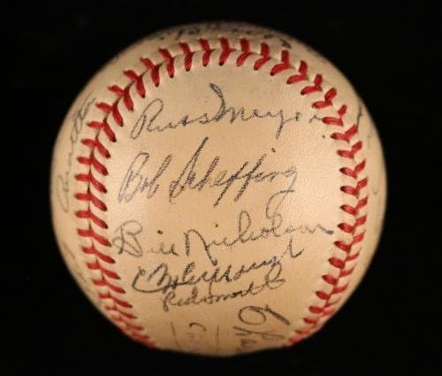 1948 г. Отбор на Чикаго Къбс Подписа договор с Националната купа бейзбол Форд Фрика JSA COA - Бейзболни топки