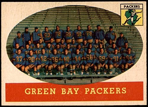 1958 Topps # 96 Пакърс Team Green Bay Packers (Футболна карта) EX/ MT + Пакърс