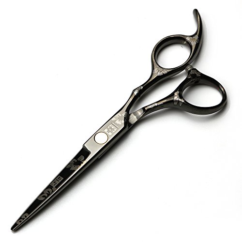 Професионални ножици за коса от черен титан FOMALHAUT, 5,5-инчов японски ножици за коса от стомана 440C, фризьорски