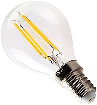 CTKcom G45 4 Watt led Лампи и Свещници с регулируема яркост (4 опаковки)- E14 База Реколта Лампа с нажежаема Жичка Едисон 40 W Еквивалента на 6000 До Дневна Светлина Бели Лампи за Д?