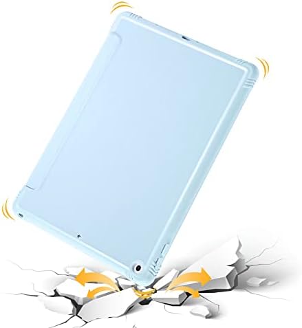 за новия iPad Air 5-то поколение Case 2022 10,9 с държач за моливи [Зареждането на iPad 2-ри молив], smart-калъф Trifold Stand Smart Case (жълто цвете)