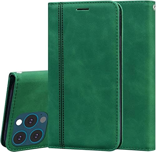 Калъф BNEGUV за iPhone 13/13 Pro/13 Pro Max, една чанта-портфейл с панти капак, тънък калъф от изкуствена кожа Премиум-клас, отделения за кредитни карти, поставка, Магнитна закопча?