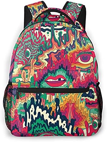 Училищен раница DADABULIU с Абстрактни Дизайн в стил Хипи за Момичета И Момчета, чанта за лаптоп, Здрав Случайни