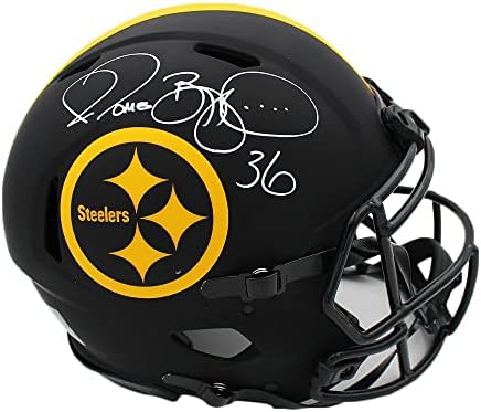 Джером Bettis Питсбърг Стийлърс подпис на скоростта автентични затъмнение каска NFL - с автограф на футбол NFL