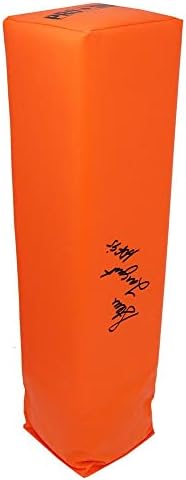 Футболен пилон Orange endzone тя с автограф на Стив Ларджента с/HOF'95 - Футболни топки с автографи